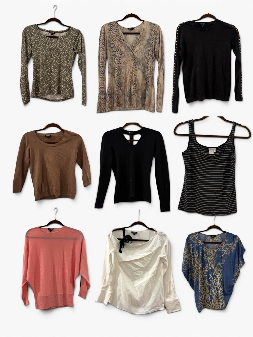 WORTH Bundle of 9 Women's Lightweight Tops Size Small / Petite Various Colors